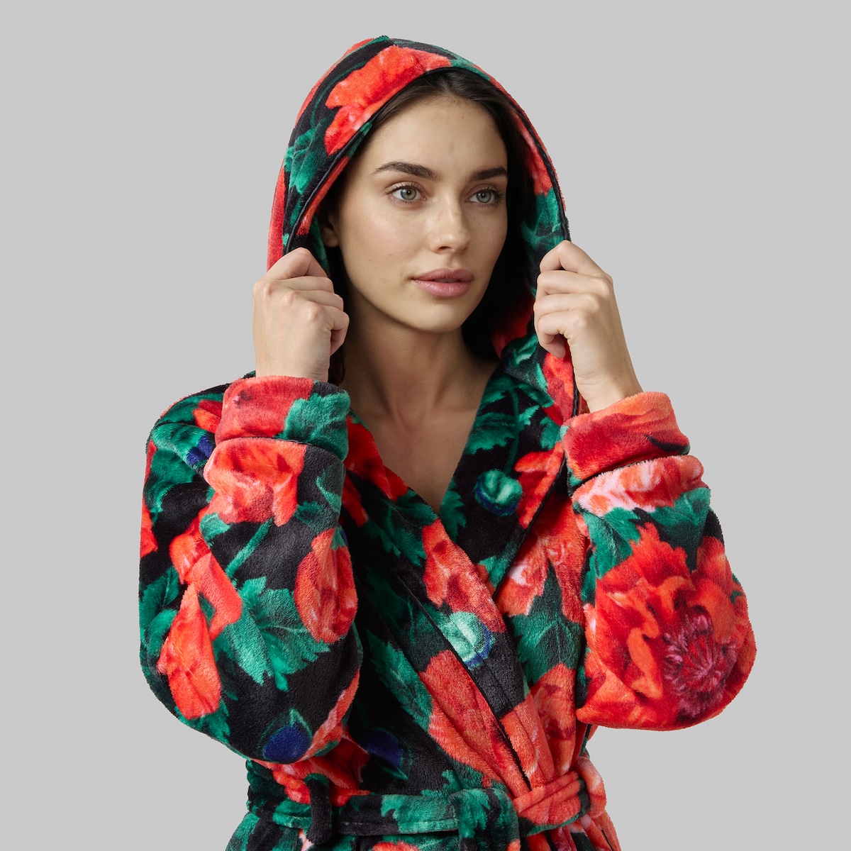 Szlafrok Casinos z motywem kwiatowym