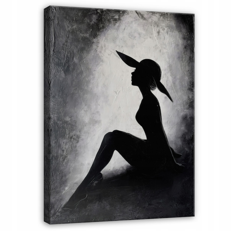 Obraz Do Sypialni Salonu Na Płótnie Kobieta Akt Czarny