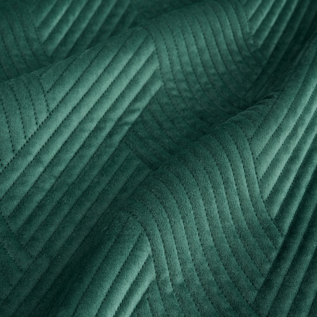 Jednokolorowa narzuta na łóżko z wytłoczonym wzorem Trialett 180x220 cm z motywem geometrycznym