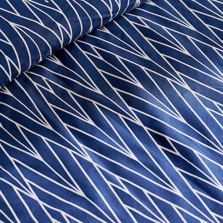 Pościel z bawełny satynowej Zinella 200x220 cm z motywem geometrycznym