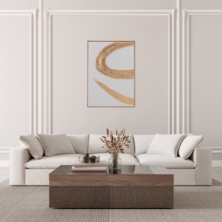 ręcznie zdobiony obraz na płótnie z elementami złota cerano 70x100