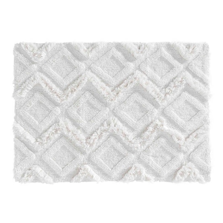 Dywanik łazienkowy boho IKATIS bawełniany o grubym splocie, 50 x 80 cm, Douceur d'intérieur