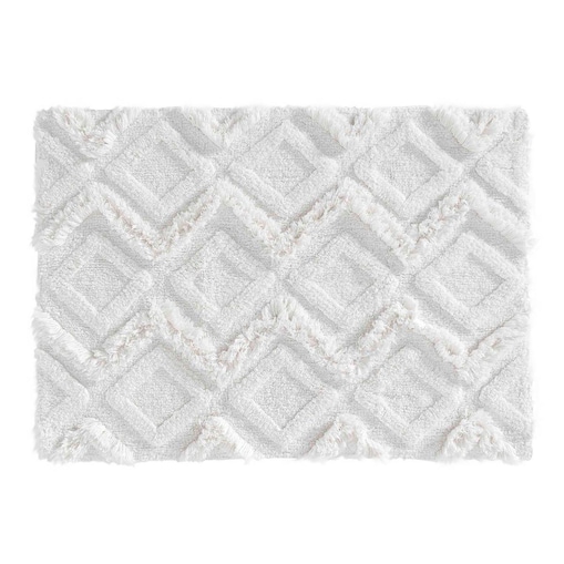 Dywanik łazienkowy boho IKATIS bawełniany o grubym splocie, 50 x 80 cm, Douceur d'intérieur