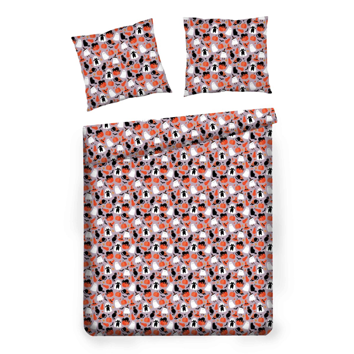 Pościel Bawełniana Felini 160x200 cm z motywem dyni