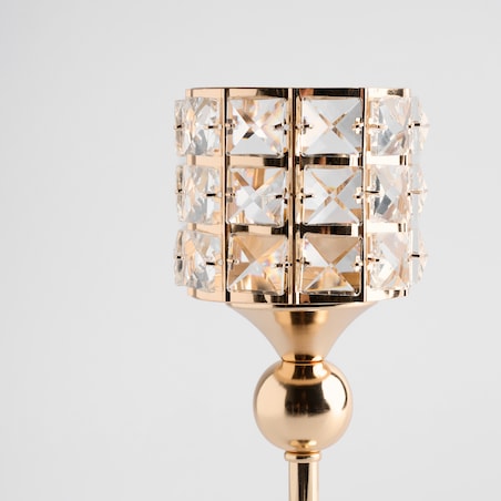 Świecznik Etienet z motywem geometrycznym