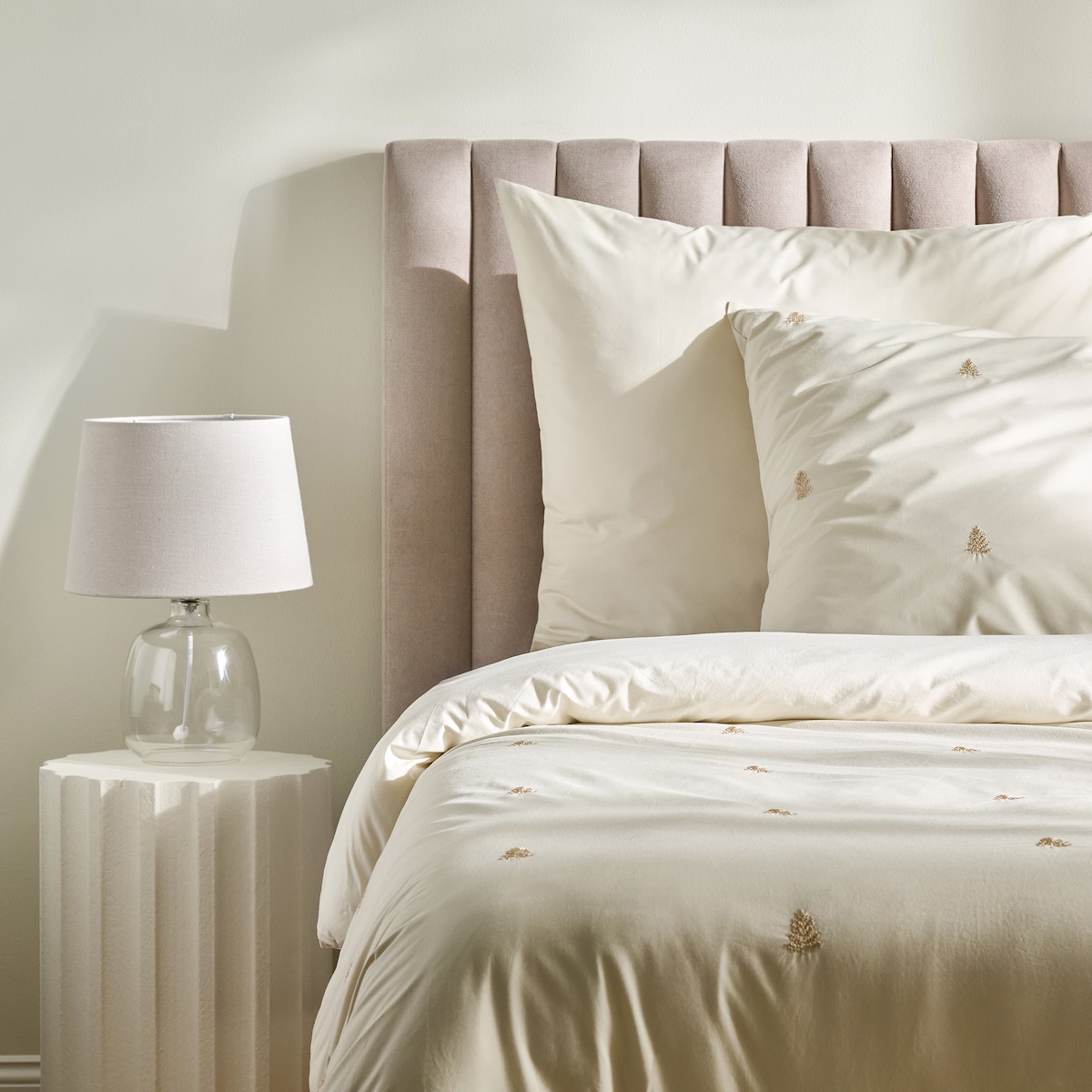 Pościel bawełniana z haftem Genna 160x200 cm