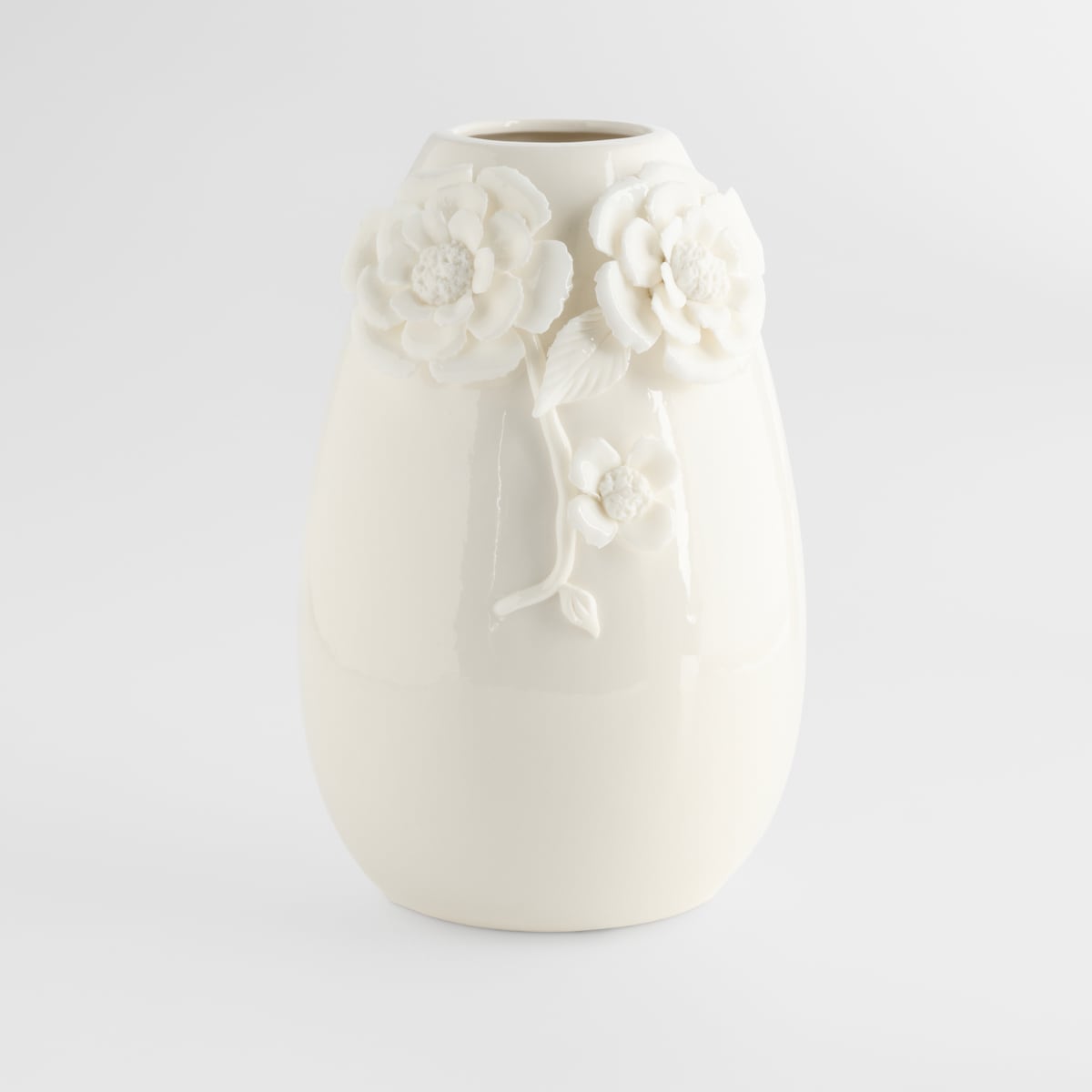 Wazon Carmine z motywem kwiatowym