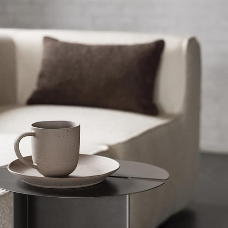 Stolik ORU, 47 cm, burned metal