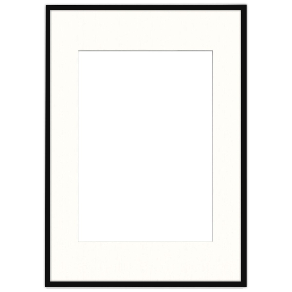 Ramka na zdjęcia z passe partout czarna ramka 70x100 cm z okienkiem passe partout na zdjęcie 50x70 cm FRAMAI