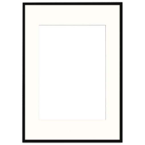 Ramka na zdjęcia z passe partout czarna ramka 70x100 cm z okienkiem passe partout na zdjęcie 50x70 cm FRAMAI
