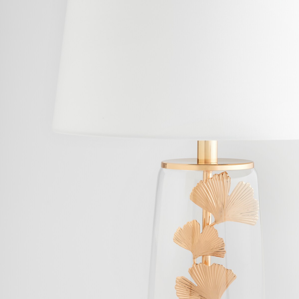 Lampa Stołowa Ginkolux z motywem liściastym