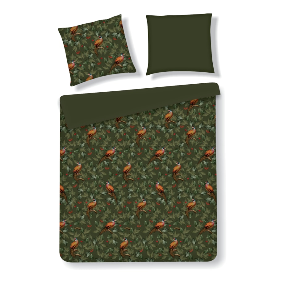 Pościel z bawełny satynowej Bazanti 160x200 cm z motywem zwierzęcym