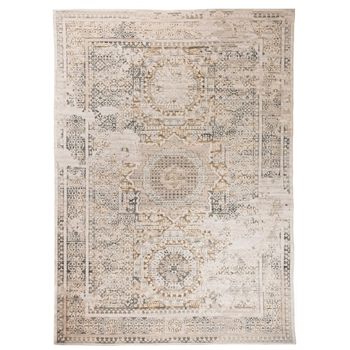 Dywan Wełniany Sahara 160x230 cm Klasyczny Vintage Beżowy