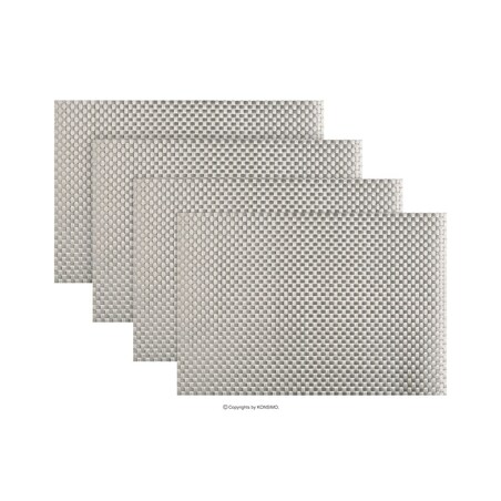 Konsimo ESELLA Zestaw podkładek 4szt., brązowy