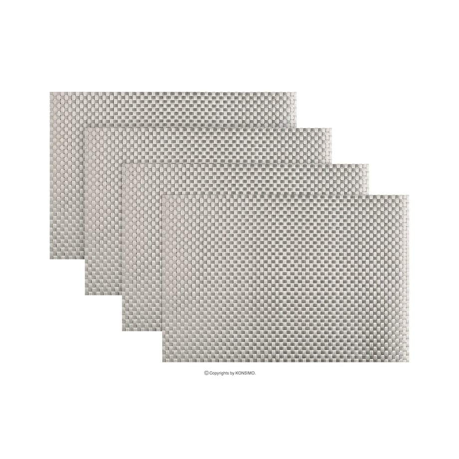 Konsimo ESELLA Zestaw podkładek 4szt., brązowy