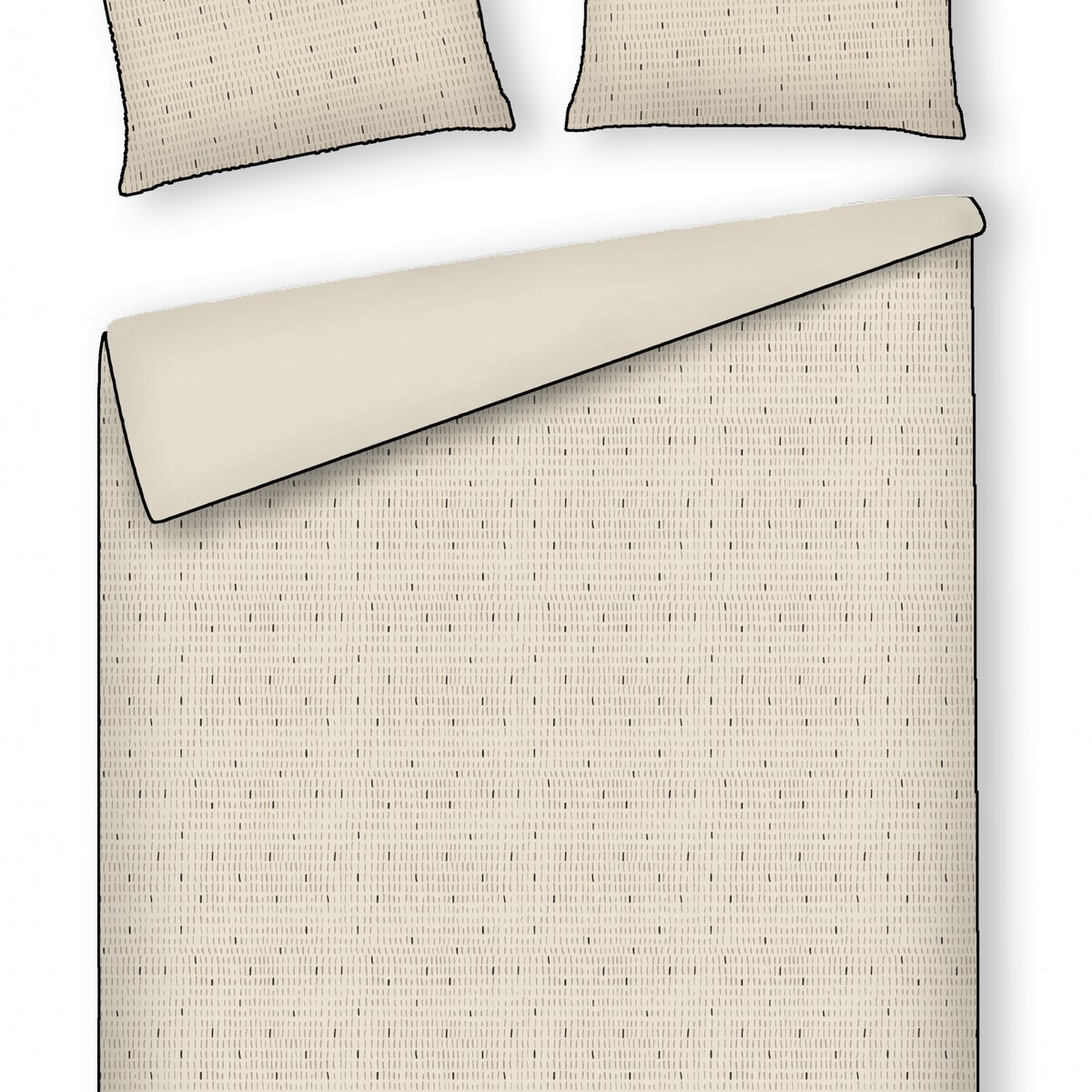 Pościel Satynowa Pointille 160x200 cm