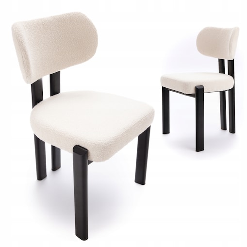 ZESTAW 2 SZTUK Krzesła LUNAR Tapicerowane Nowoczesne Loft