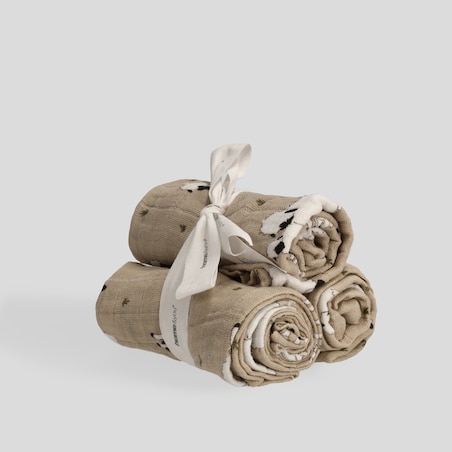 Komplet Pieluszek Muślinowych Sheepo 60x60 cm