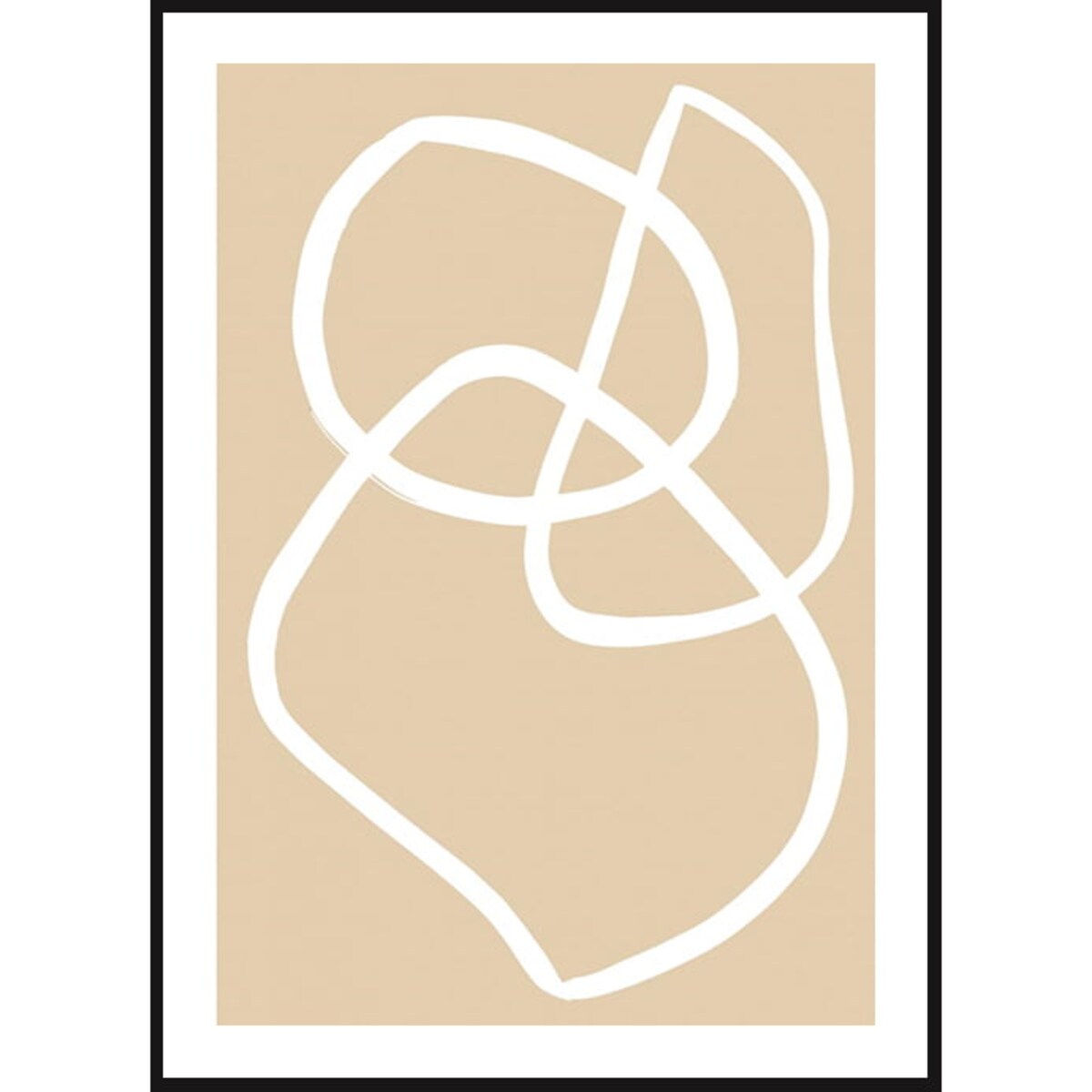 Poster Story, Plakat, Obraz - Beżowe Linie No1