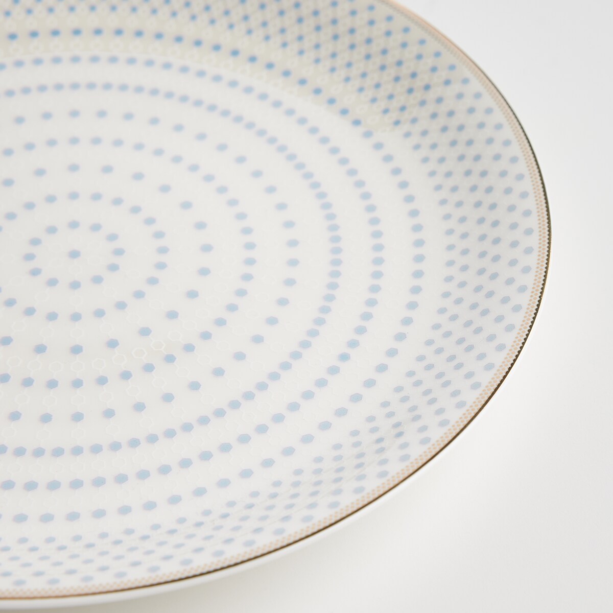 Talerz Deserowy Cadena z motywem geometrycznym