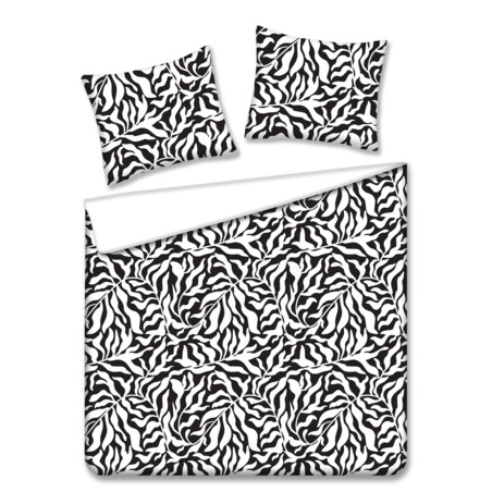 Pościel Bawełniana Kamea 160x200 cm z motywem liściastym