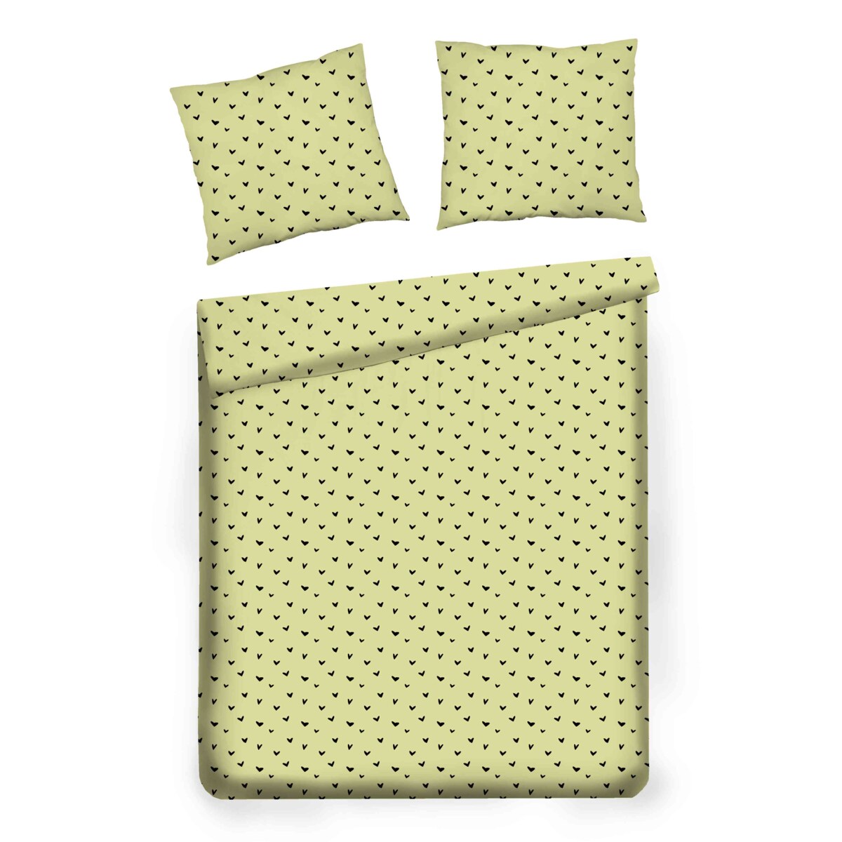 Pościel z bawełny satynowej Mallory 160x200 cm z motywem serc