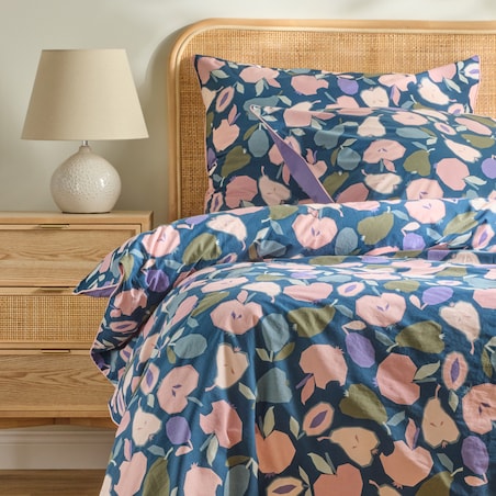 Pościel Bawełniana Fruturo 160x200 cm z motywem owoców