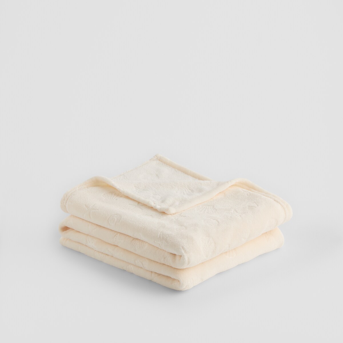 Jednokolorowy koc z wytłoczonym wzorem Puniana 150x200 cm