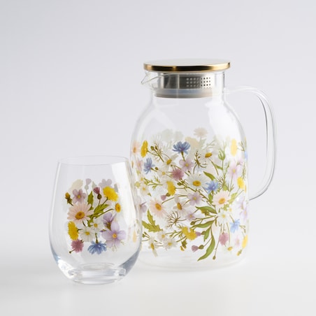 Dzbanek Melow z motywem kwiatowym
