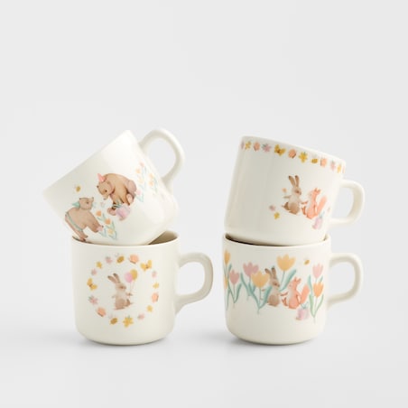 Komplet Kubków Ivy z motywem zwierzęcym