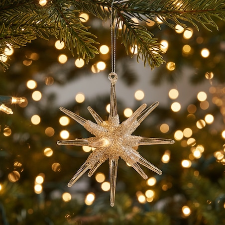 Zawieszka szklana Stario z motywem gwiazdy betlejemskiej