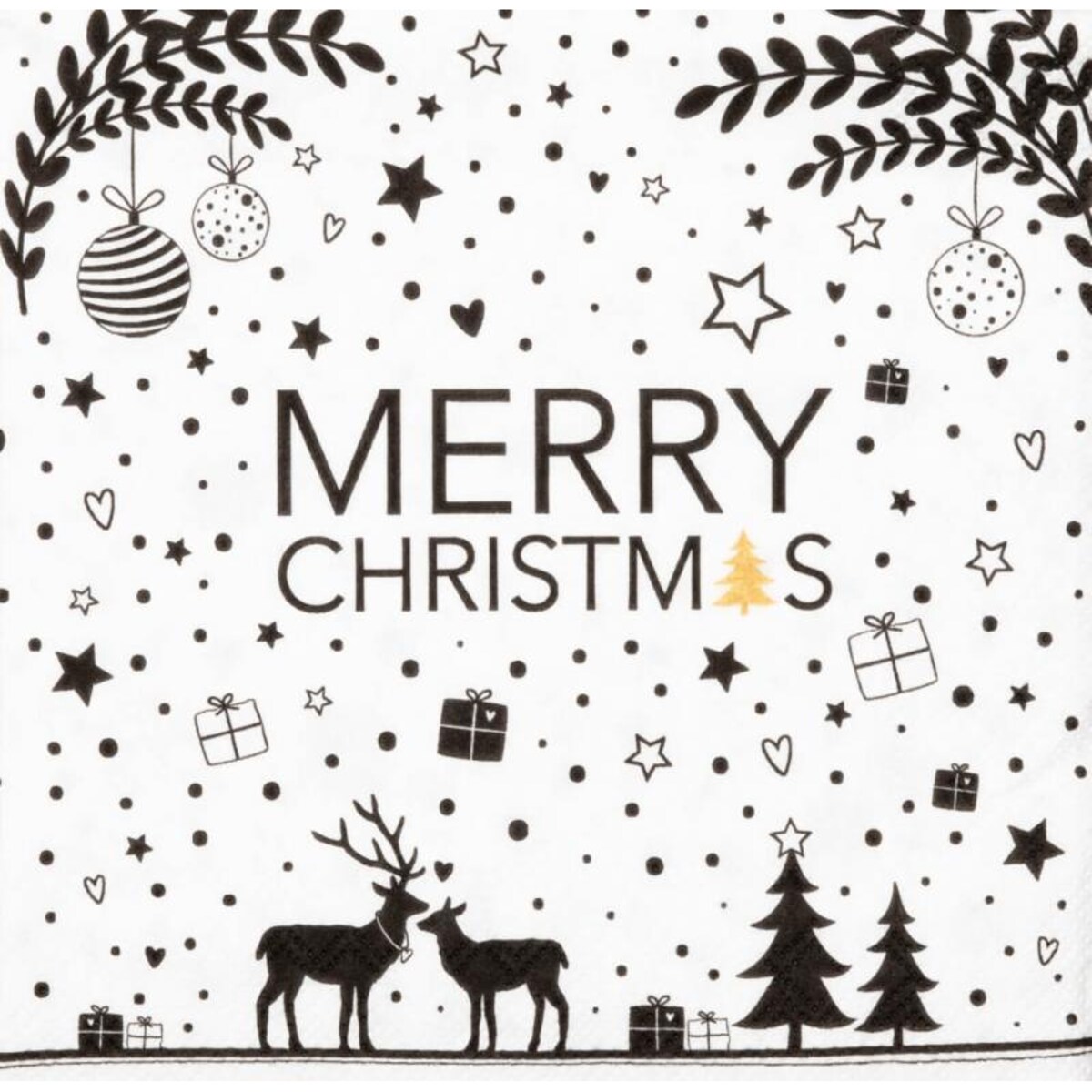 Serwetki Merry Christmas, 25x25 cm, Reader