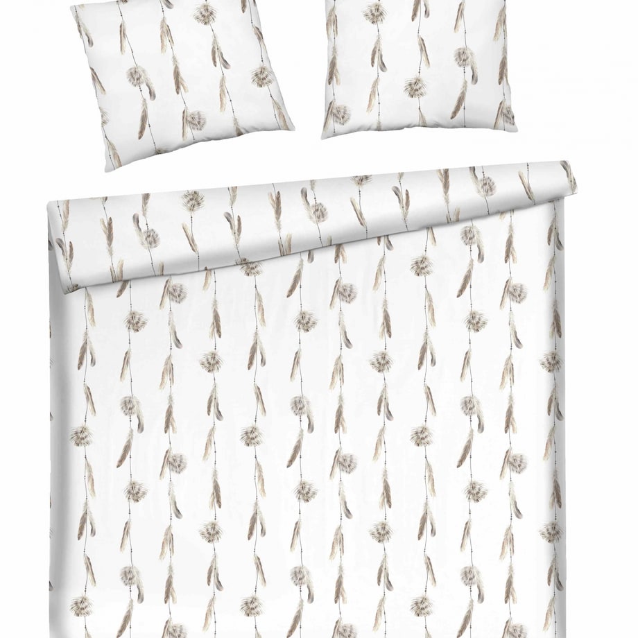 Sateen Bed Linen Feather 200x220 cm
