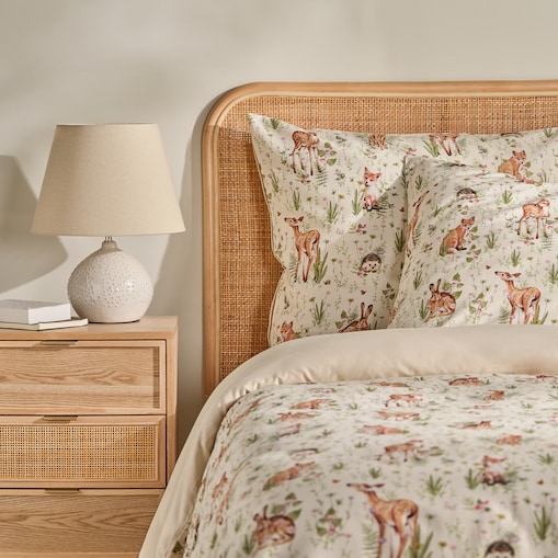 Pościel z bawełny satynowej Bambik 160x200 cm z motywem zwierzęcym