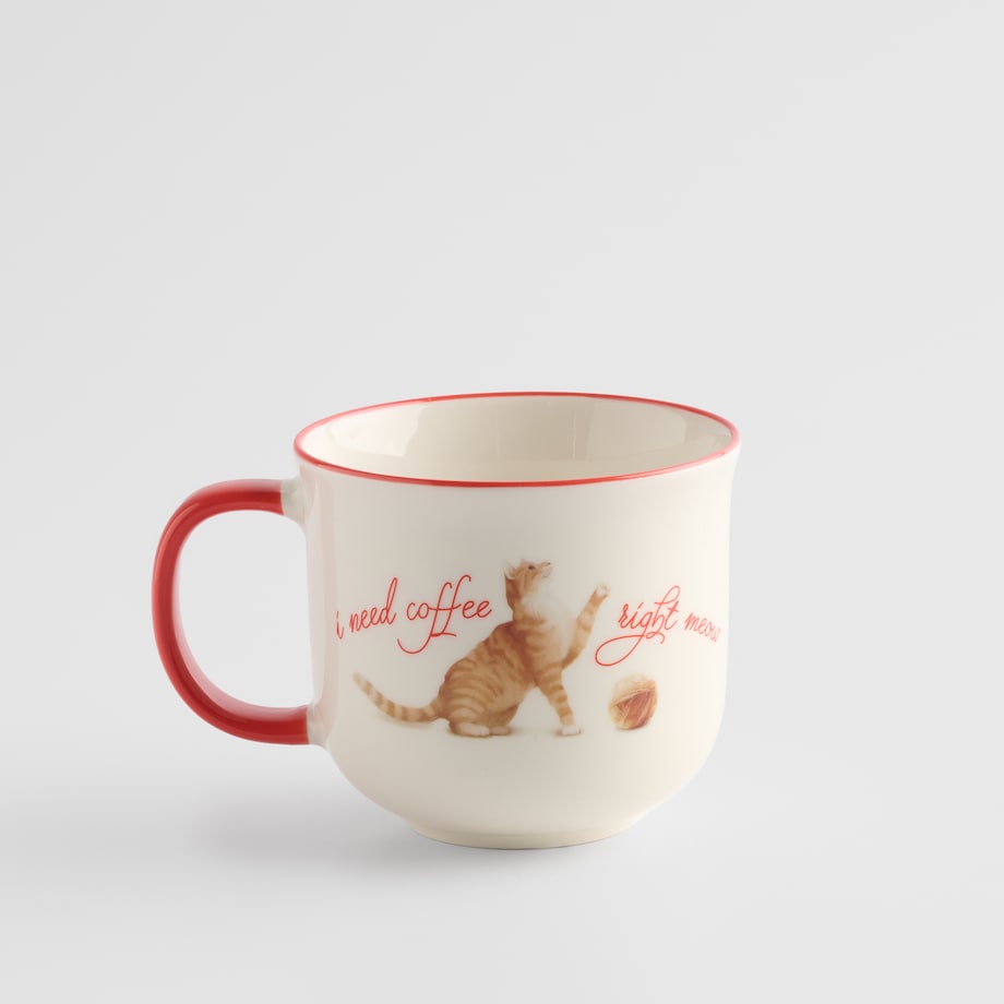 Kubek Gattino meow z motywem zwierzęcym