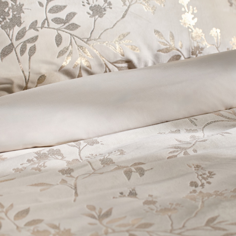 Pościel welwetowa ze złotym nadrukiem Pansema 160x200 cm z motywem postaci