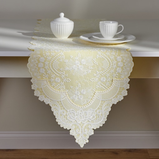 Bieżnik Ventana 35x180 cm z motywem kwiatowym