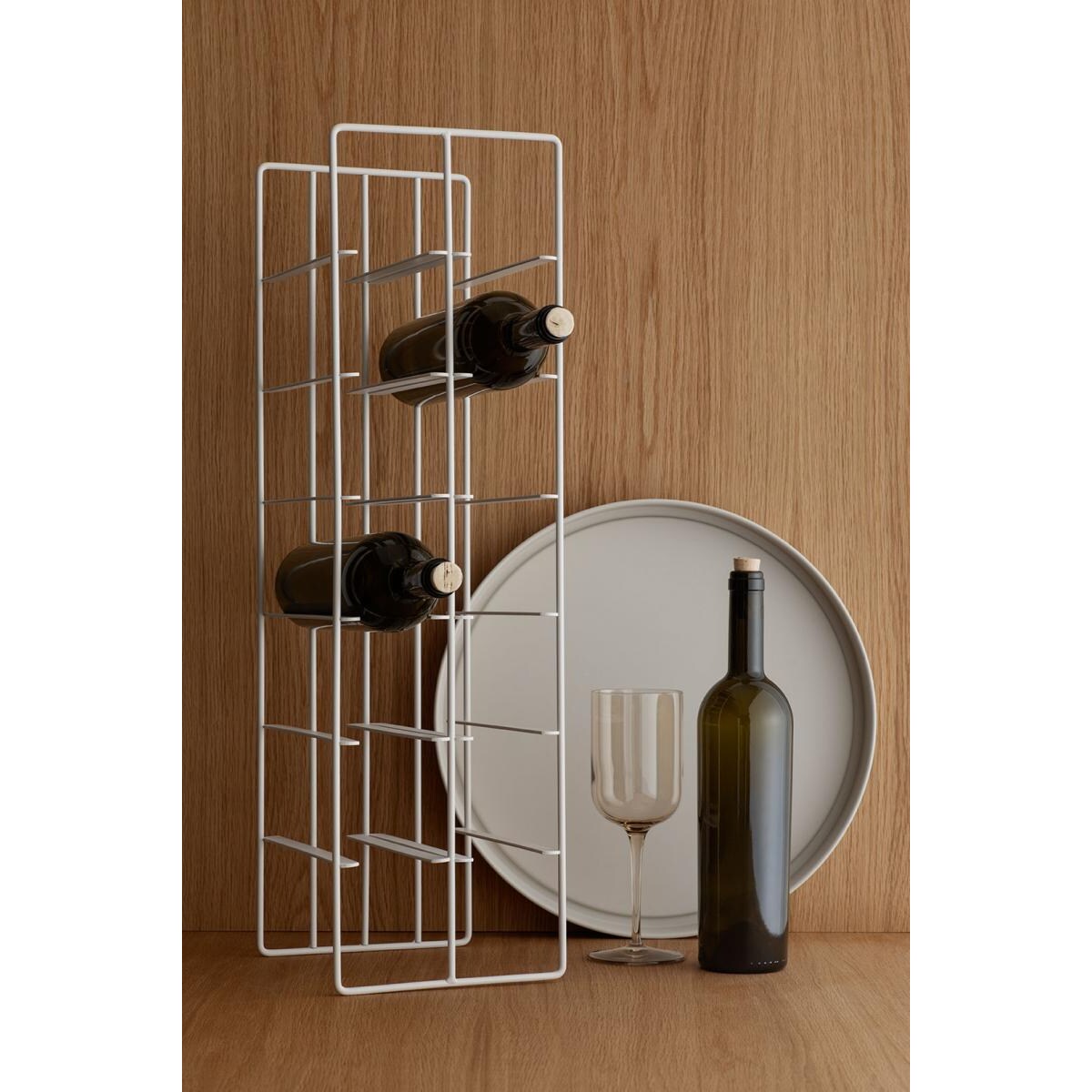 Stojak na 12 butelek PILARE, moonbeam