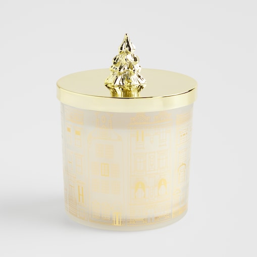 Świeca Zapachowa Tentem z motywem choinki