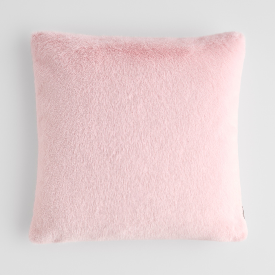 Poszewka Futrzana Molinio 45x45 cm w kratę