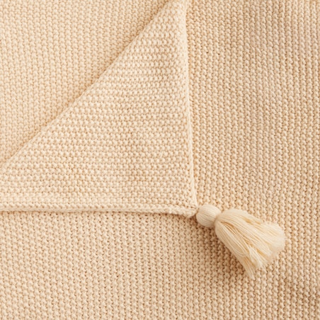 Jednokolorowy koc dzianinowy Zoltane 130x170 cm