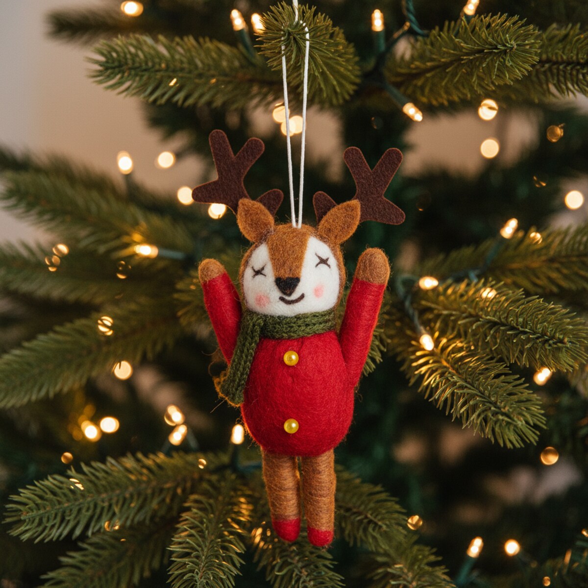 Dekoracja Wisząca Reniferi z motywem renifera