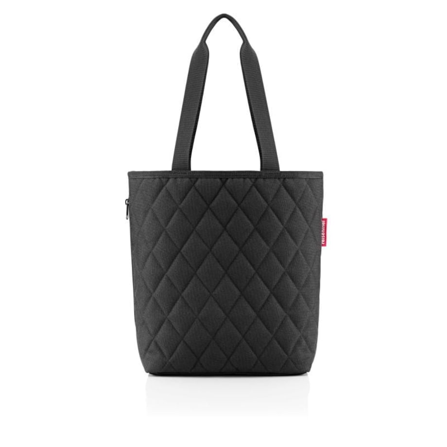 Torba classic shopper m rhombus black, 8 l