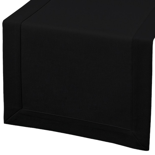 Bieżnik Maxima czarny (6018) O5 - 40x140 cm - czarny