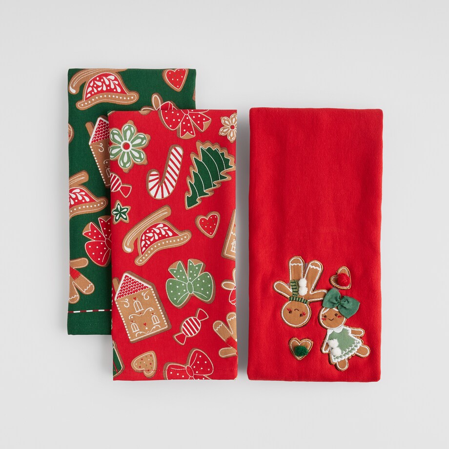 Kuchenny zestaw prezentowy Ginno 14x30 cm z motywem piernika