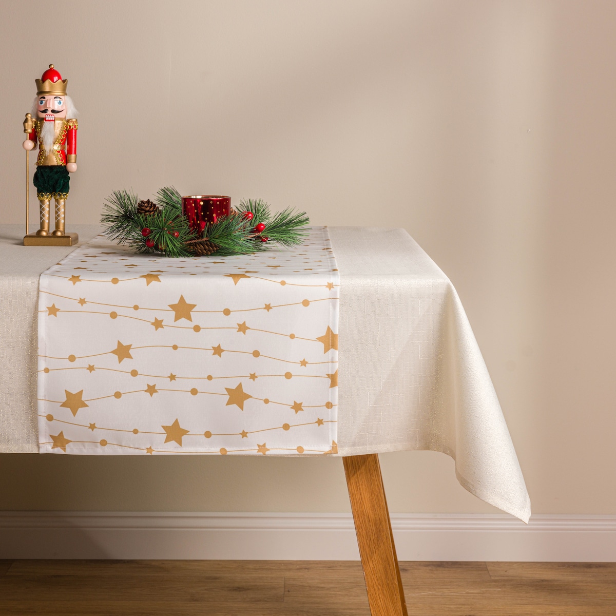 Bieżnik Drukowany Festive star 35x180 cm