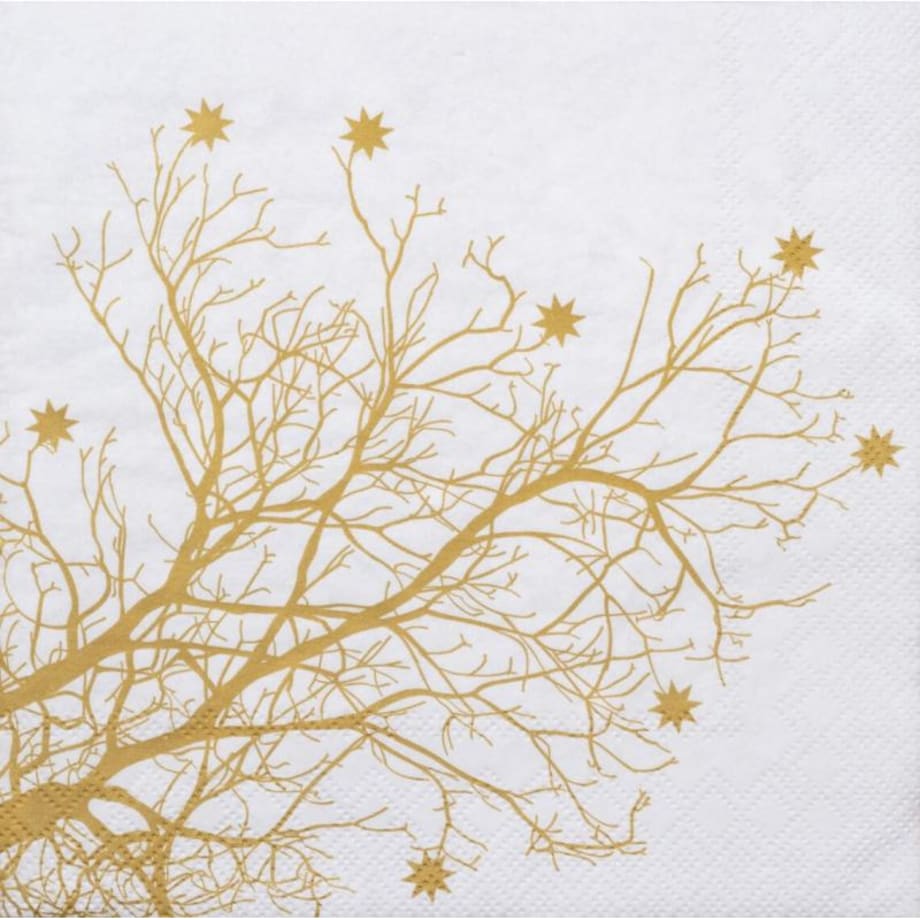 Serwetki 33x33 cm Tree gold