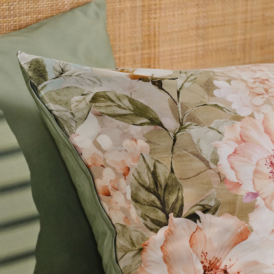 Pościel z bawełny satynowej Sunpala 200x220 cm z motywem kwiatowym