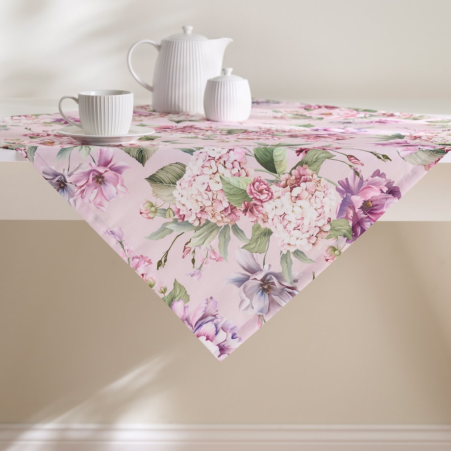 Serweta z nadrukiem Tensianis 80x80 cm z motywem kwiatowym