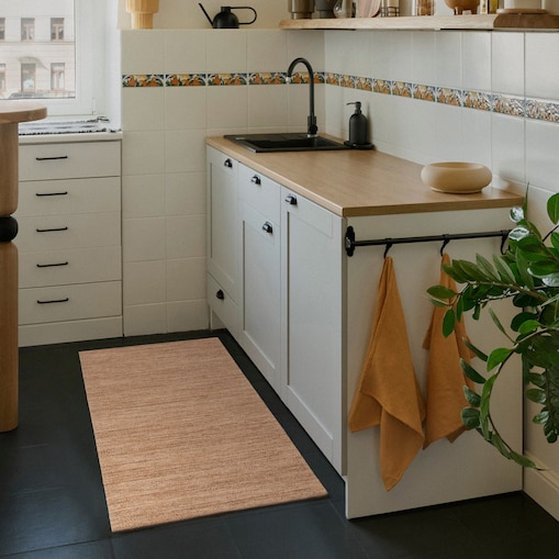 Chodnik antypoślizgowy Siena 55x85 cm brązowy, karmelowy